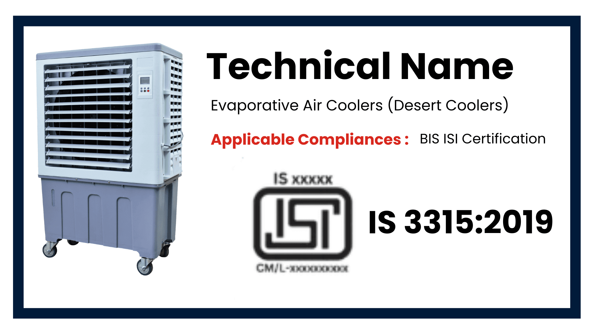 ISI 3315: BIS Certification for Air Coolers