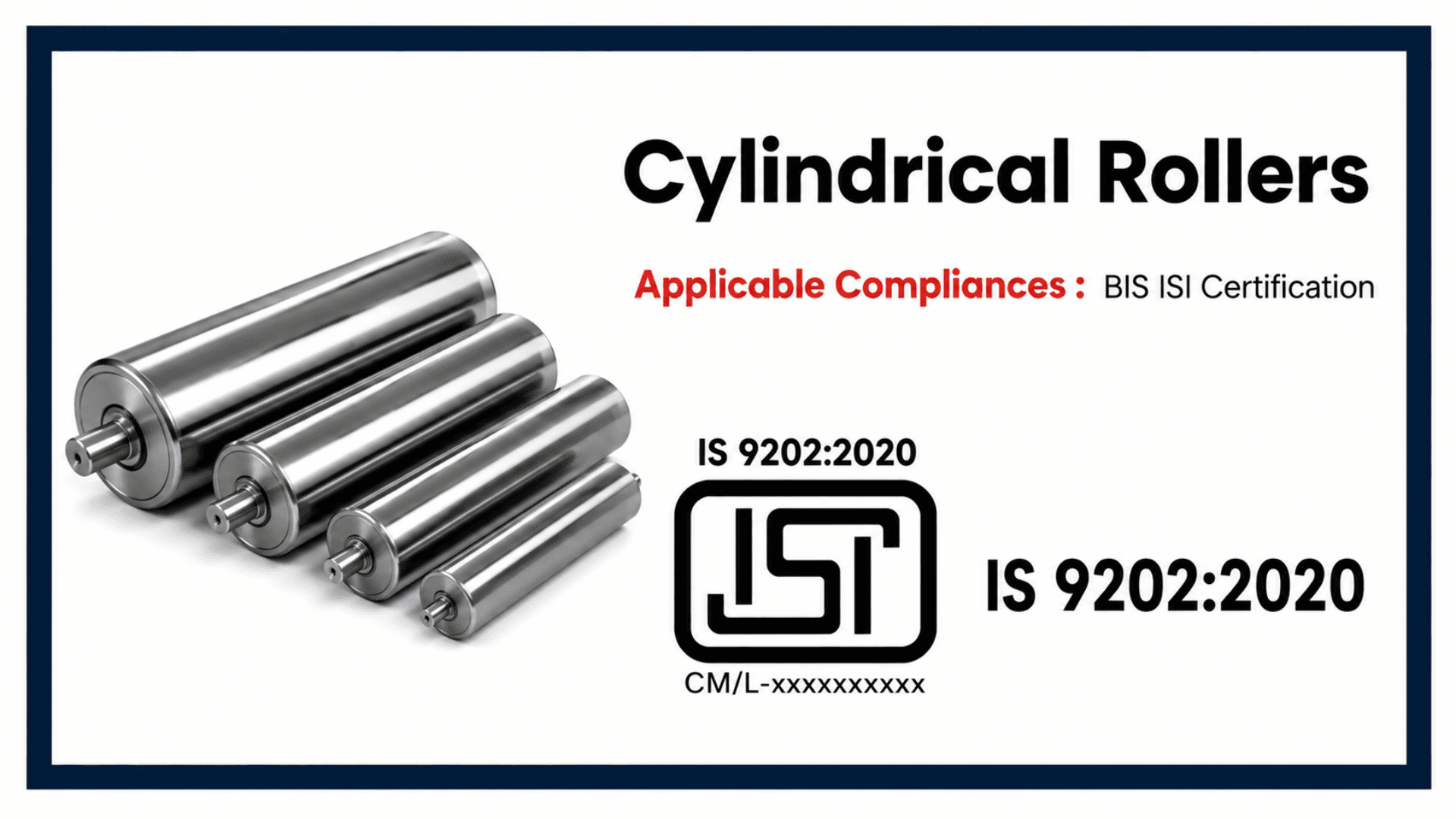 IS 9202 : BIS Certification for Cylindrical Rollers