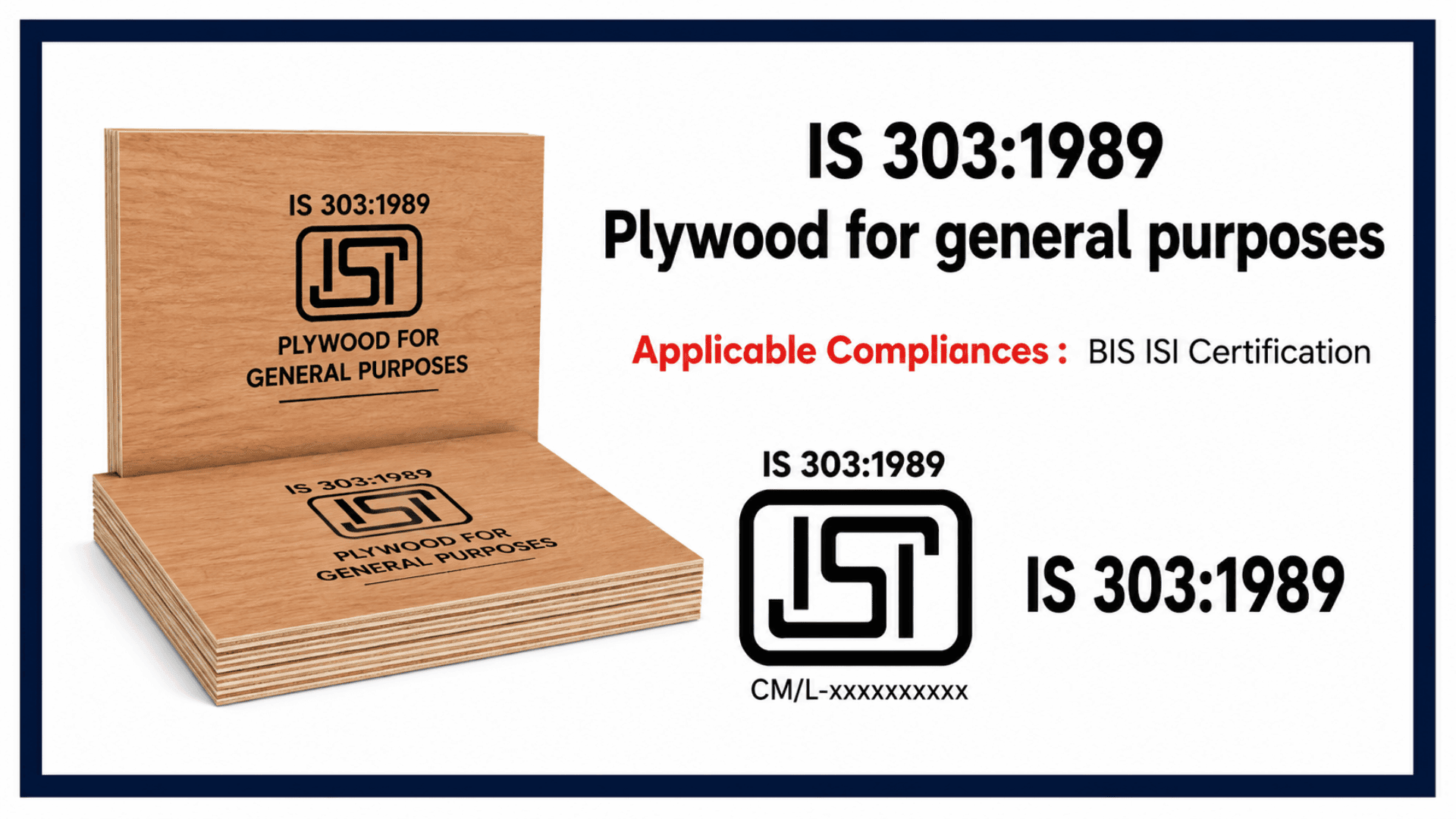 IS 303 : BIS Certification for Plywood for general purposes